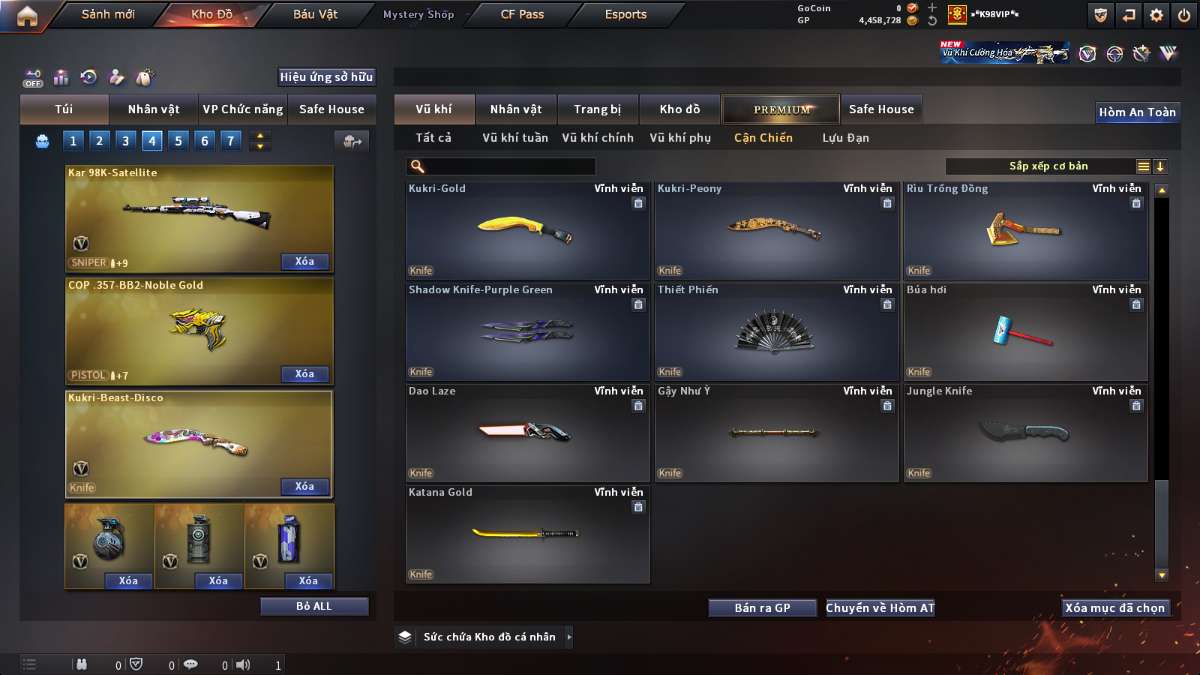 shop acc cf uy tin gia re